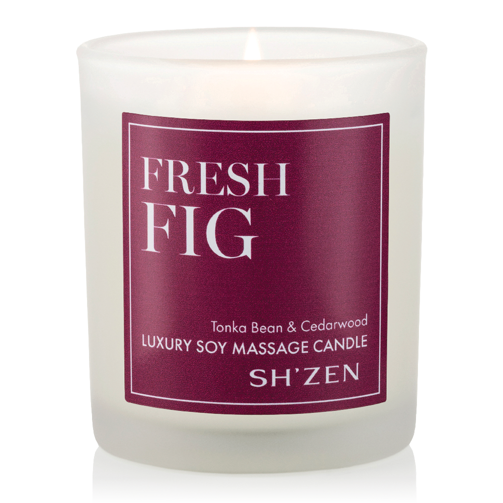 Sh'Zen Oud & Rose Luxury Soy Massage Candle